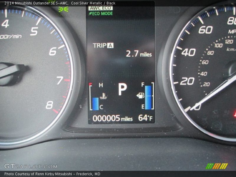 Cool Silver Metallic / Black 2014 Mitsubishi Outlander SE S-AWC