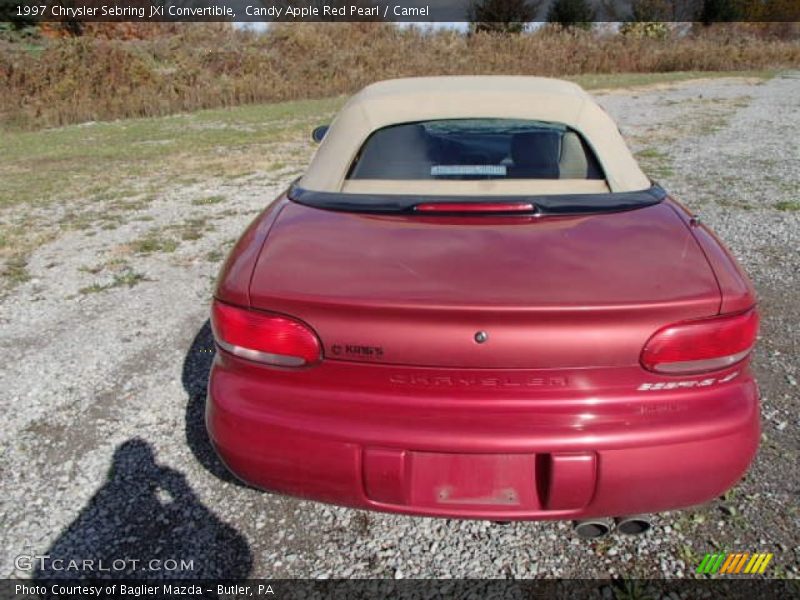 Candy Apple Red Pearl / Camel 1997 Chrysler Sebring JXi Convertible