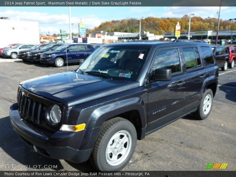 Maximum Steel Metallic / Dark Slate Gray/Light Pebble 2014 Jeep Patriot Sport