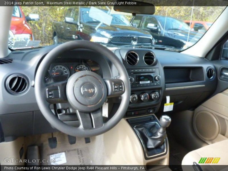 Maximum Steel Metallic / Dark Slate Gray/Light Pebble 2014 Jeep Patriot Sport