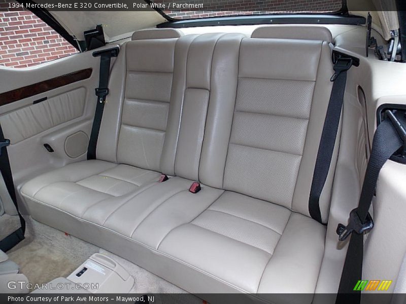 Rear Seat of 1994 E 320 Convertible