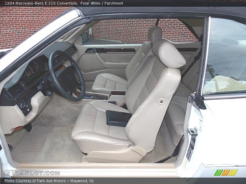 Front Seat of 1994 E 320 Convertible