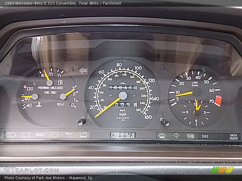  1994 E 320 Convertible 320 Convertible Gauges