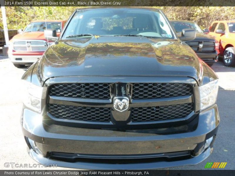 Black / Black/Diesel Gray 2014 Ram 1500 Express Quad Cab 4x4