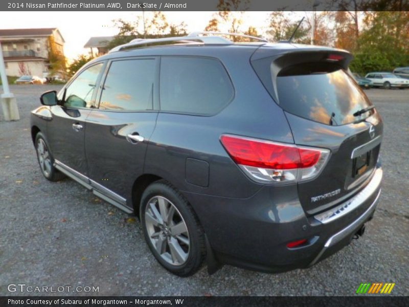 Dark Slate / Almond 2014 Nissan Pathfinder Platinum AWD