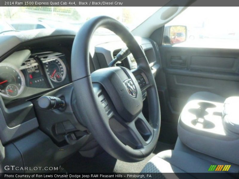 Black / Black/Diesel Gray 2014 Ram 1500 Express Quad Cab 4x4