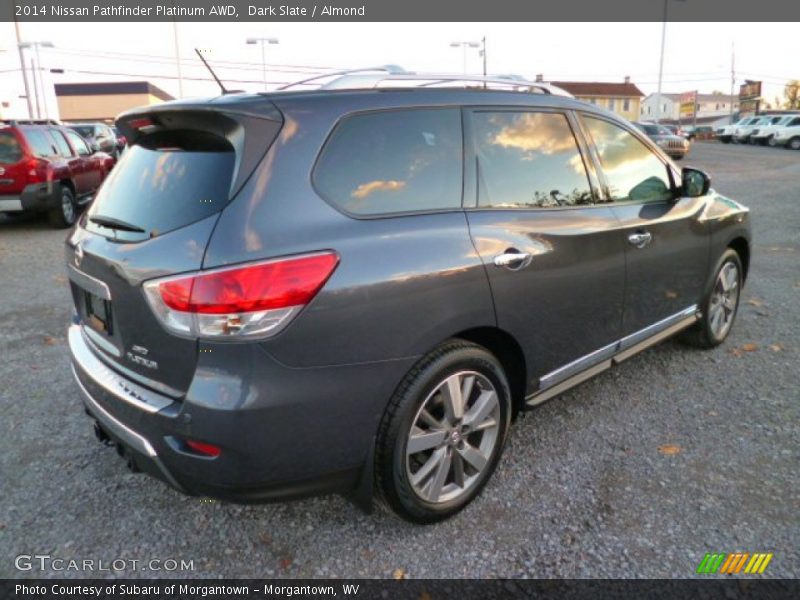 Dark Slate / Almond 2014 Nissan Pathfinder Platinum AWD