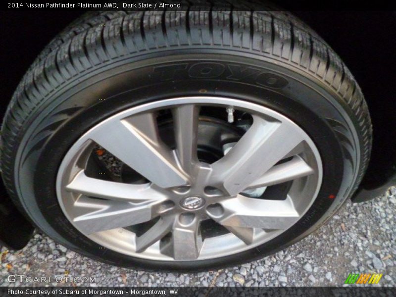 Dark Slate / Almond 2014 Nissan Pathfinder Platinum AWD