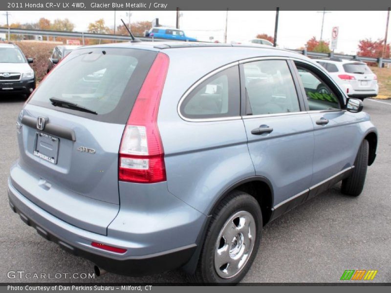 Glacier Blue Metallic / Gray 2011 Honda CR-V LX 4WD