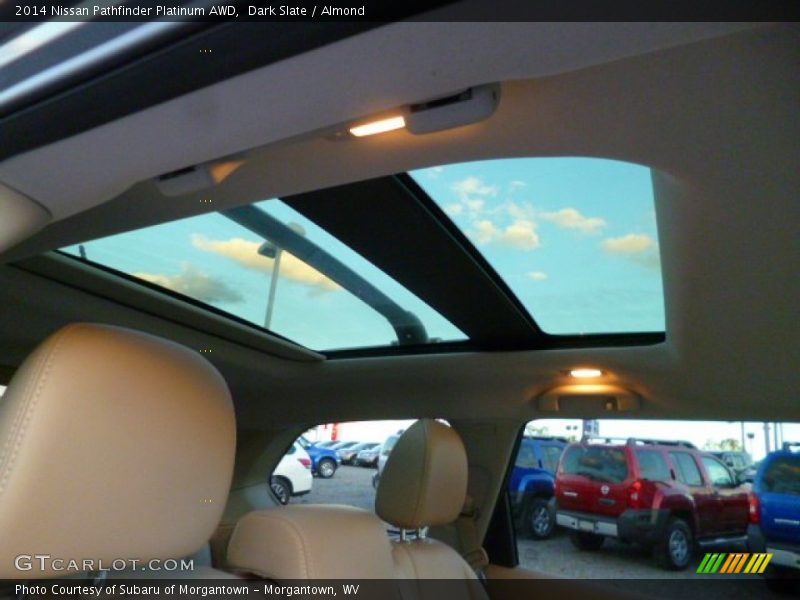 Dark Slate / Almond 2014 Nissan Pathfinder Platinum AWD