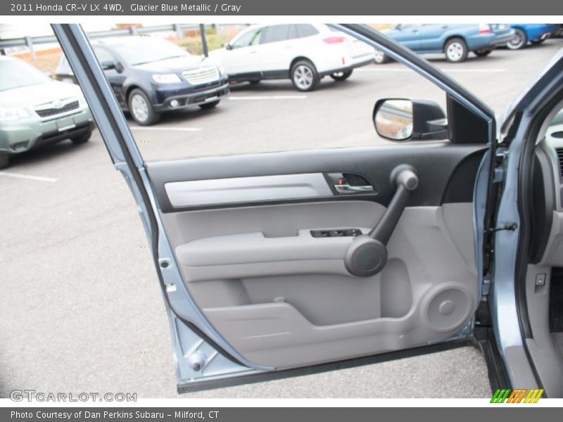 Glacier Blue Metallic / Gray 2011 Honda CR-V LX 4WD
