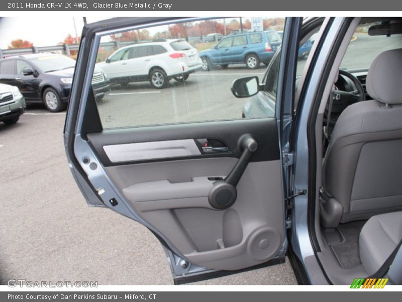 Glacier Blue Metallic / Gray 2011 Honda CR-V LX 4WD