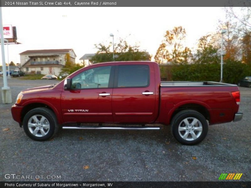  2014 Titan SL Crew Cab 4x4 Cayenne Red