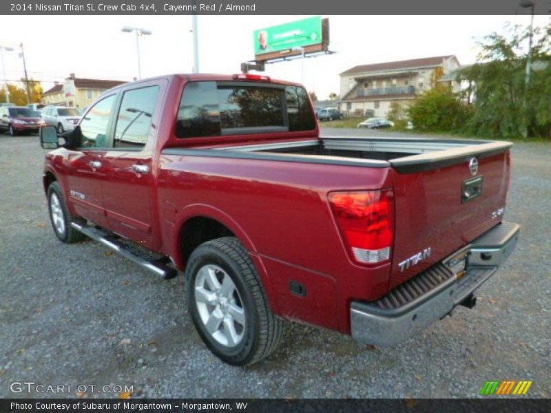 Cayenne Red / Almond 2014 Nissan Titan SL Crew Cab 4x4