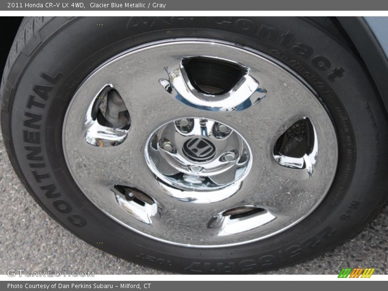 Glacier Blue Metallic / Gray 2011 Honda CR-V LX 4WD