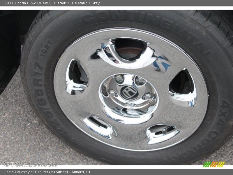 Glacier Blue Metallic / Gray 2011 Honda CR-V LX 4WD