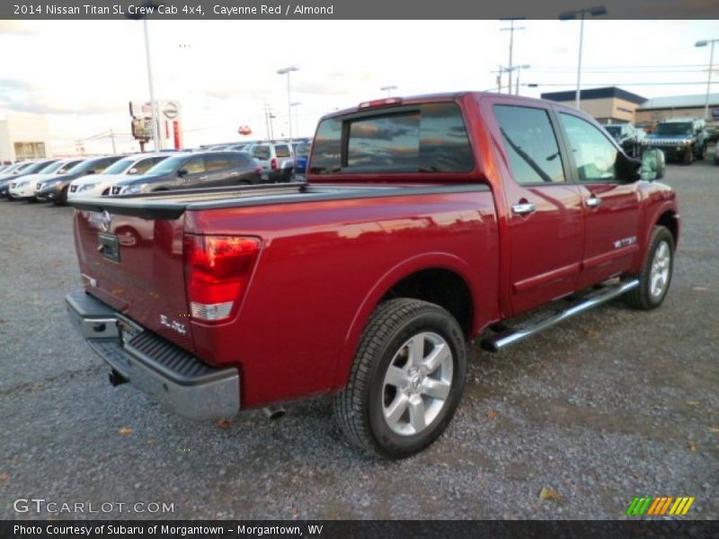 Cayenne Red / Almond 2014 Nissan Titan SL Crew Cab 4x4