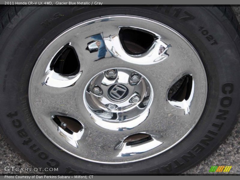 Glacier Blue Metallic / Gray 2011 Honda CR-V LX 4WD