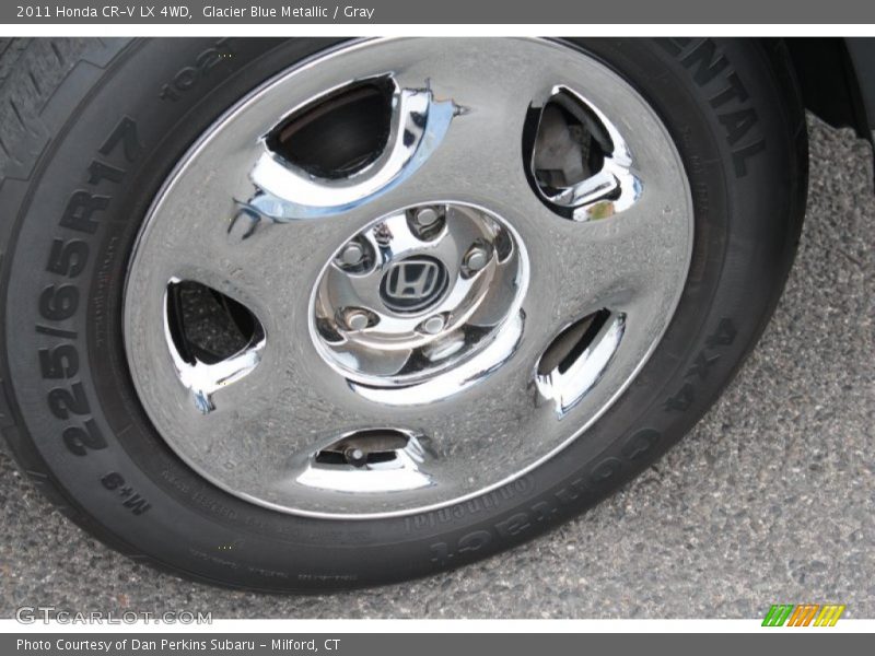 Glacier Blue Metallic / Gray 2011 Honda CR-V LX 4WD