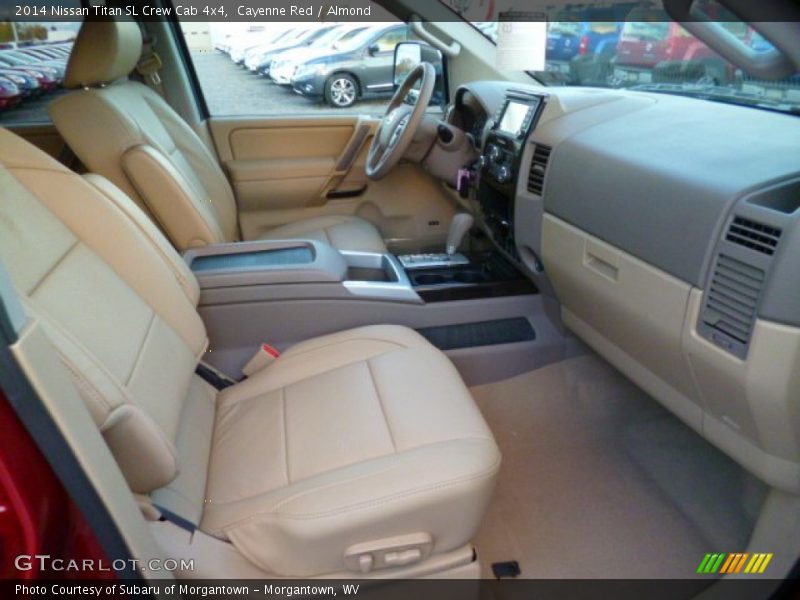  2014 Titan SL Crew Cab 4x4 Almond Interior