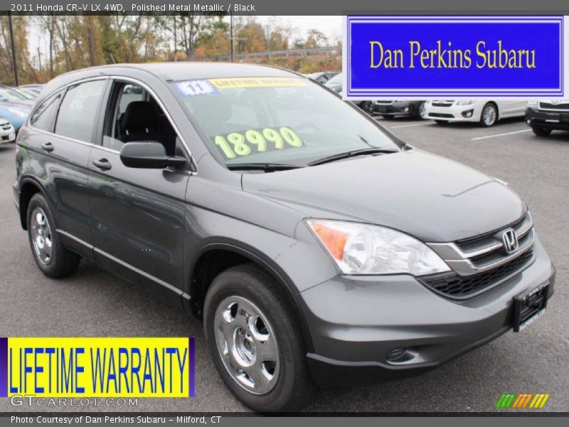 Polished Metal Metallic / Black 2011 Honda CR-V LX 4WD
