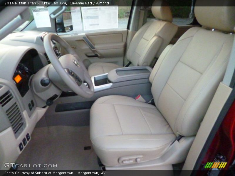 Front Seat of 2014 Titan SL Crew Cab 4x4