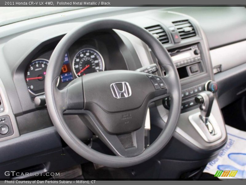 Polished Metal Metallic / Black 2011 Honda CR-V LX 4WD