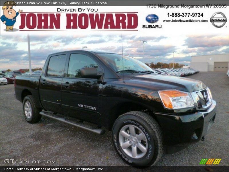 Galaxy Black / Charcoal 2014 Nissan Titan SV Crew Cab 4x4