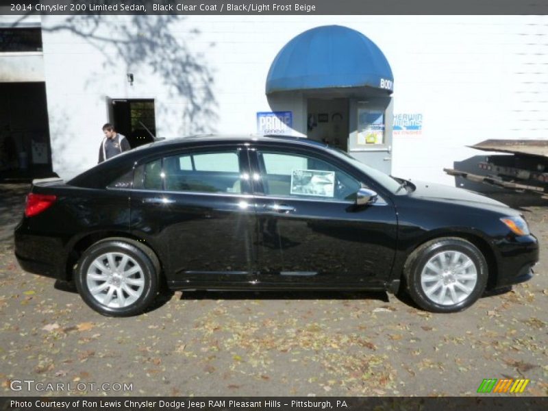 Black Clear Coat / Black/Light Frost Beige 2014 Chrysler 200 Limited Sedan