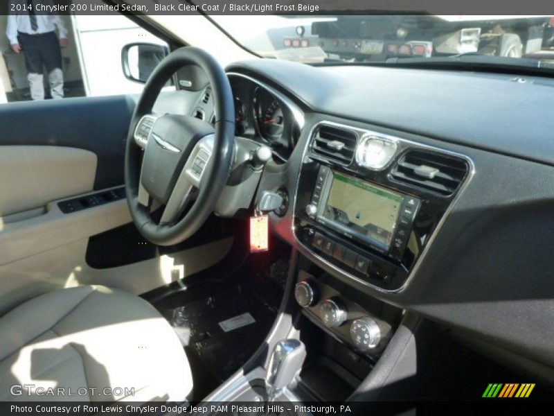 Black Clear Coat / Black/Light Frost Beige 2014 Chrysler 200 Limited Sedan