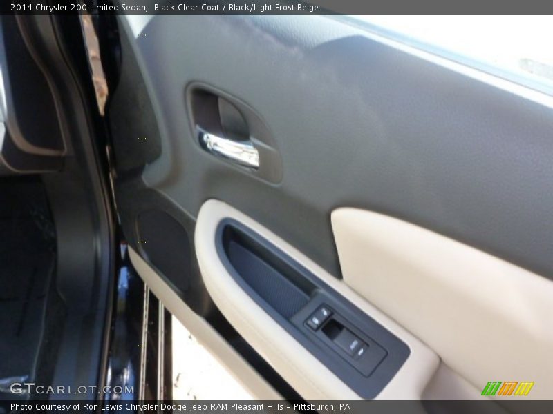 Black Clear Coat / Black/Light Frost Beige 2014 Chrysler 200 Limited Sedan