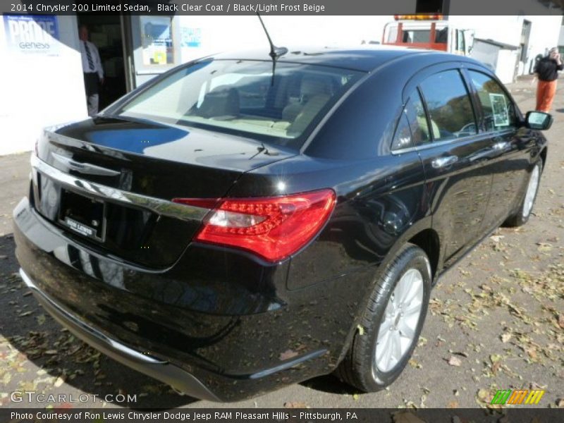 Black Clear Coat / Black/Light Frost Beige 2014 Chrysler 200 Limited Sedan