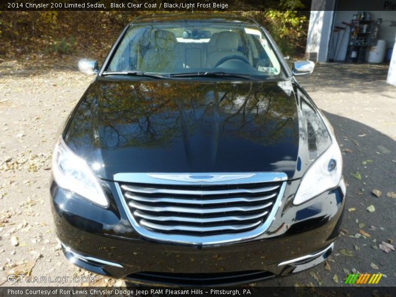 Black Clear Coat / Black/Light Frost Beige 2014 Chrysler 200 Limited Sedan