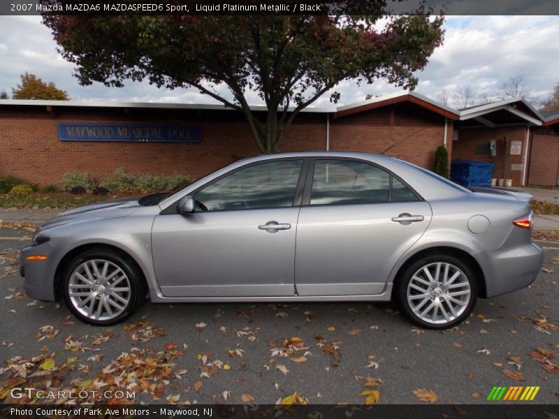 Liquid Platinum Metallic / Black 2007 Mazda MAZDA6 MAZDASPEED6 Sport