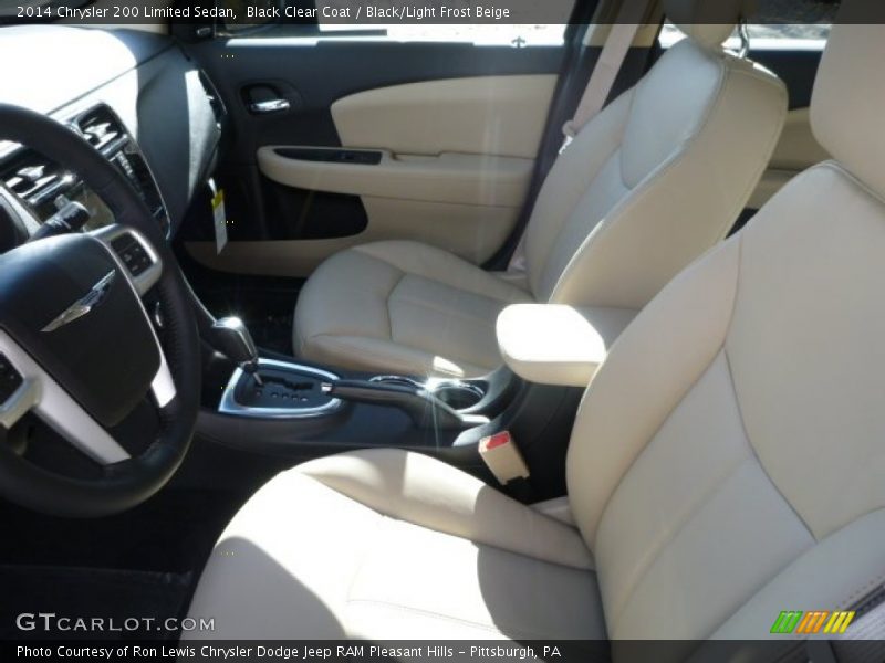 Black Clear Coat / Black/Light Frost Beige 2014 Chrysler 200 Limited Sedan