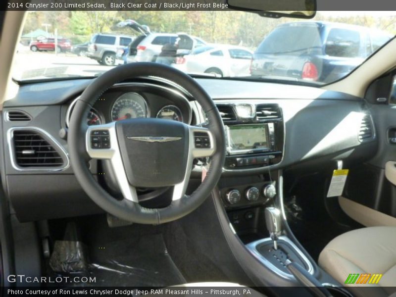 Black Clear Coat / Black/Light Frost Beige 2014 Chrysler 200 Limited Sedan