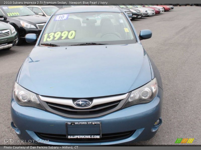 Newport Blue Pearl / Ivory 2010 Subaru Impreza 2.5i Premium Sedan