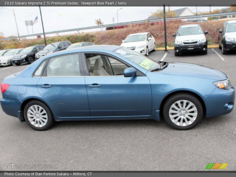 Newport Blue Pearl / Ivory 2010 Subaru Impreza 2.5i Premium Sedan