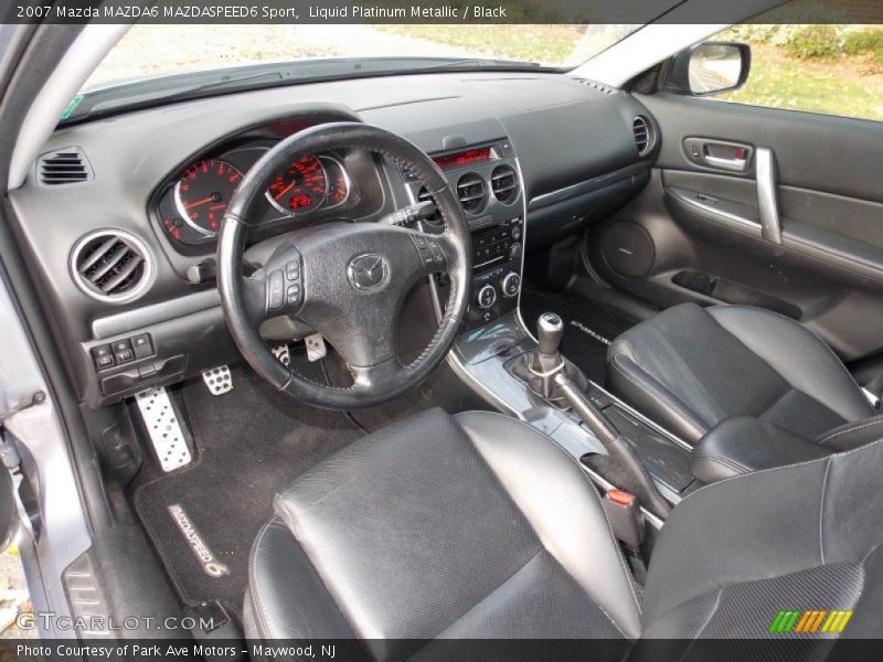 Liquid Platinum Metallic / Black 2007 Mazda MAZDA6 MAZDASPEED6 Sport