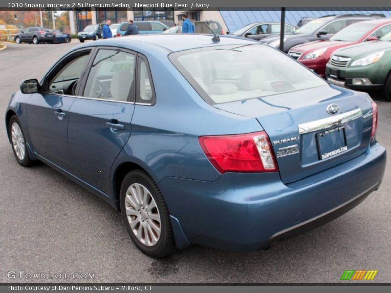 Newport Blue Pearl / Ivory 2010 Subaru Impreza 2.5i Premium Sedan