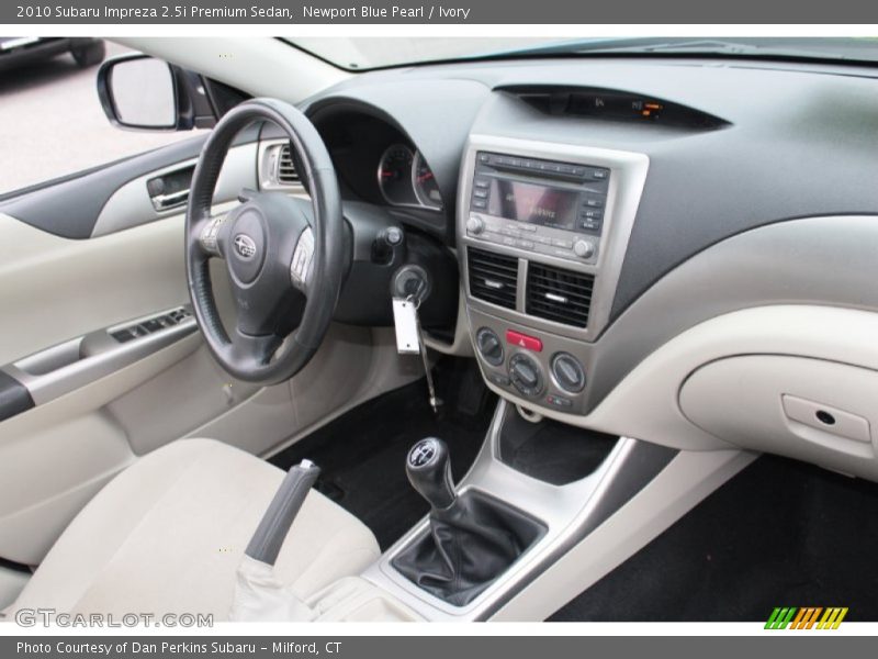 Newport Blue Pearl / Ivory 2010 Subaru Impreza 2.5i Premium Sedan