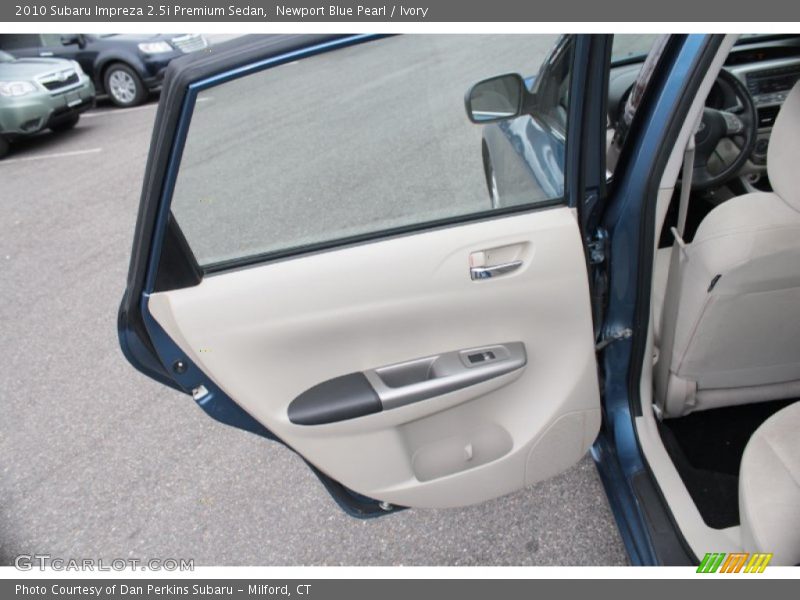 Newport Blue Pearl / Ivory 2010 Subaru Impreza 2.5i Premium Sedan