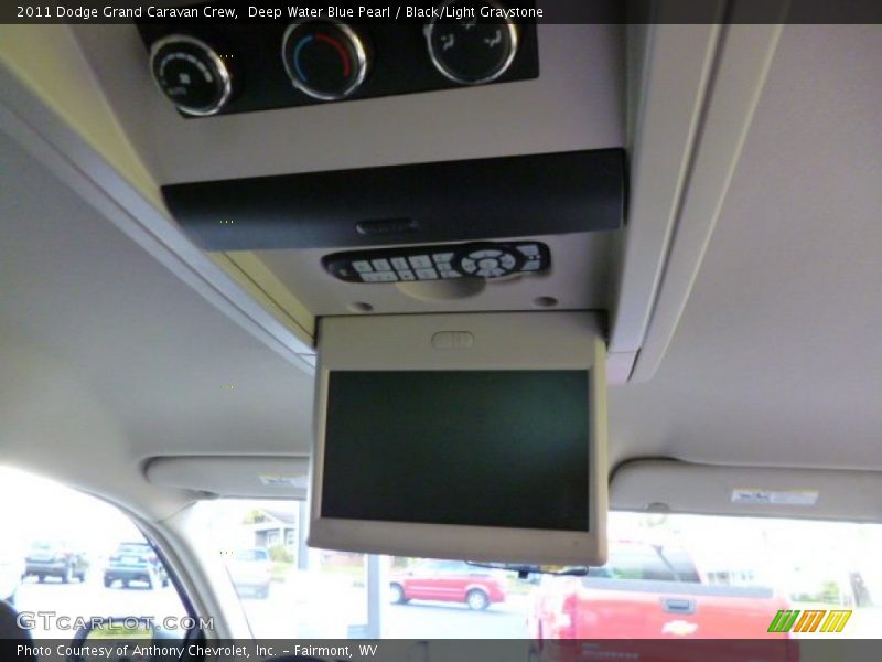 Deep Water Blue Pearl / Black/Light Graystone 2011 Dodge Grand Caravan Crew