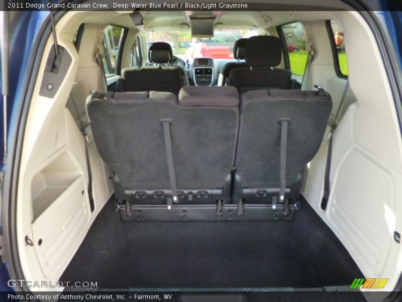 Deep Water Blue Pearl / Black/Light Graystone 2011 Dodge Grand Caravan Crew