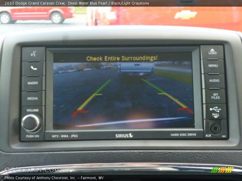 Deep Water Blue Pearl / Black/Light Graystone 2011 Dodge Grand Caravan Crew