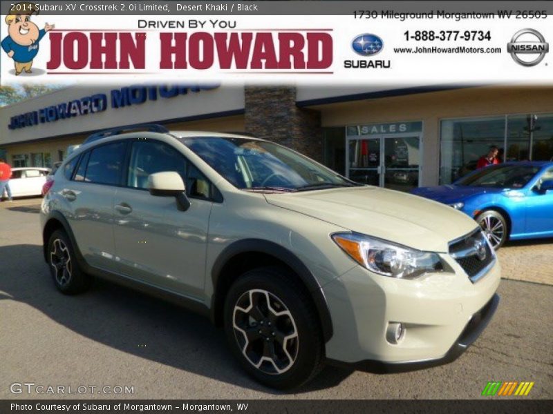Desert Khaki / Black 2014 Subaru XV Crosstrek 2.0i Limited