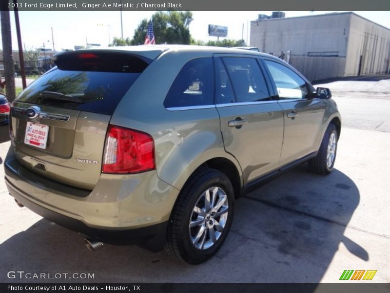 Ginger Ale Metallic / Charcoal Black 2013 Ford Edge Limited