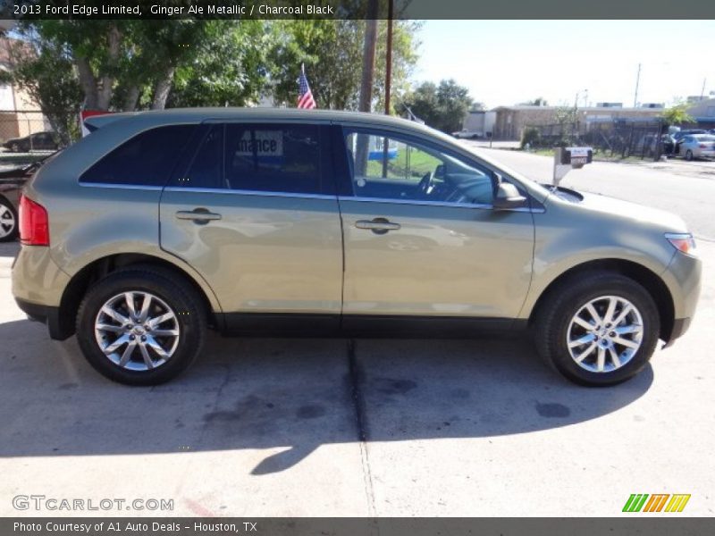 Ginger Ale Metallic / Charcoal Black 2013 Ford Edge Limited