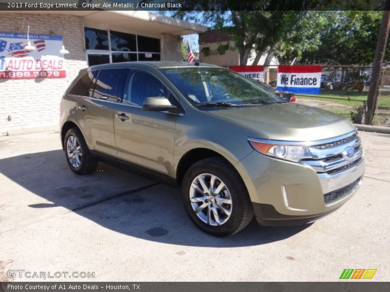 Ginger Ale Metallic / Charcoal Black 2013 Ford Edge Limited