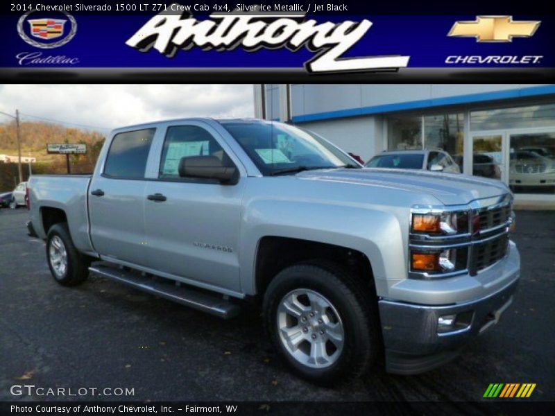 Silver Ice Metallic / Jet Black 2014 Chevrolet Silverado 1500 LT Z71 Crew Cab 4x4